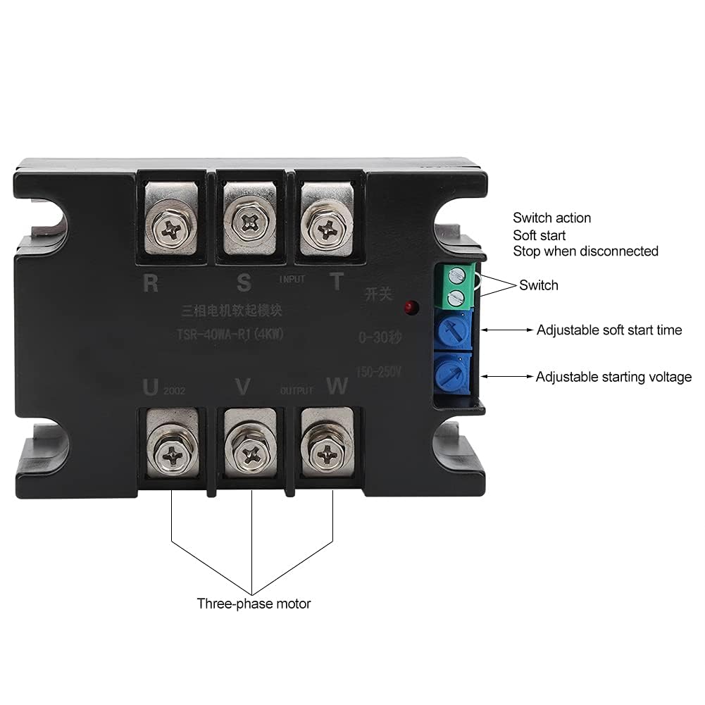 Elektrischer Softstart Controller Aluminium Boden Einzel Dreiphasenmotor Softstartmodul Softstartreg