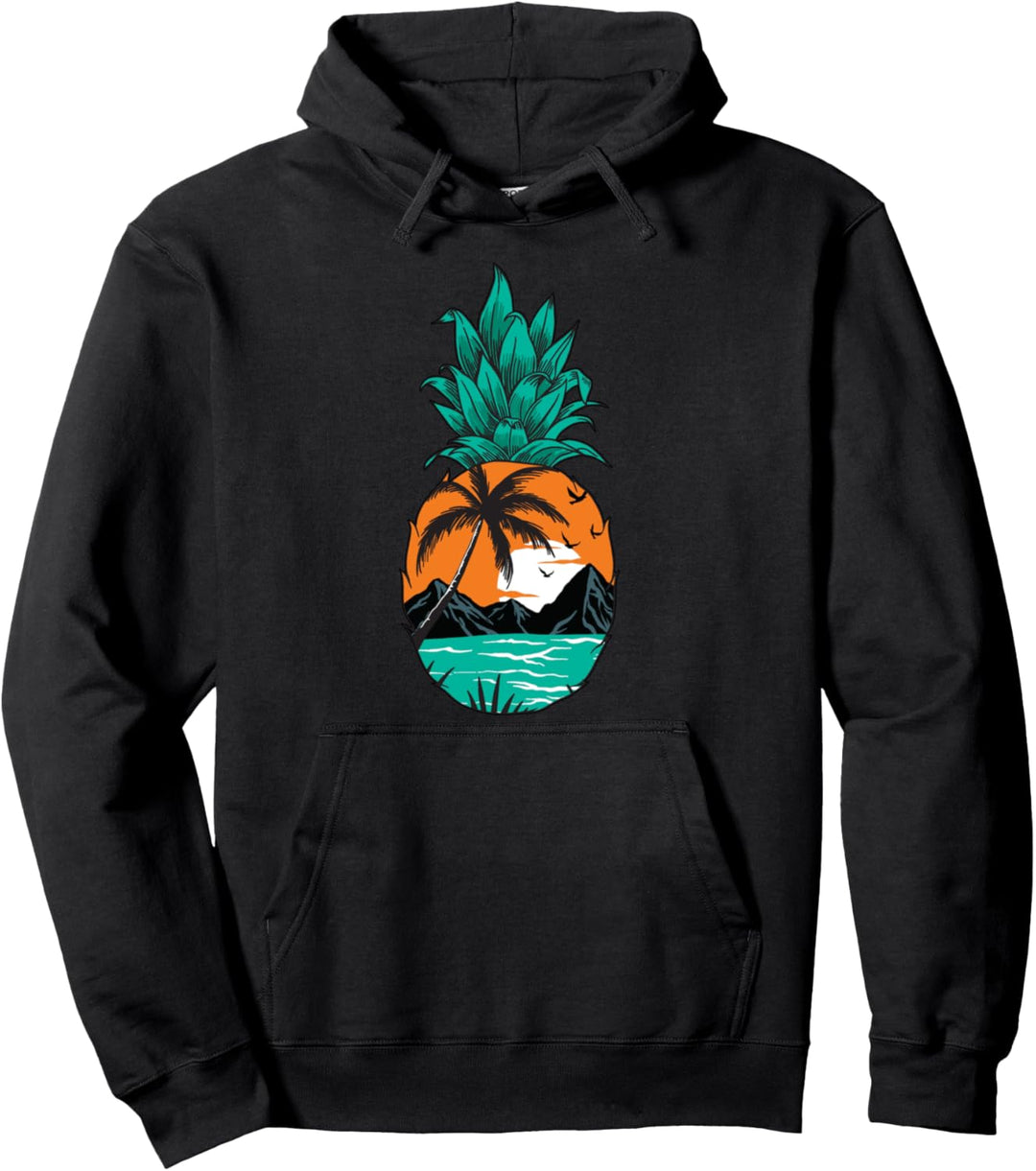 Ananasblumen Aloha Hawaii Vintage Hawaii Blumen Pullover Hoodie
