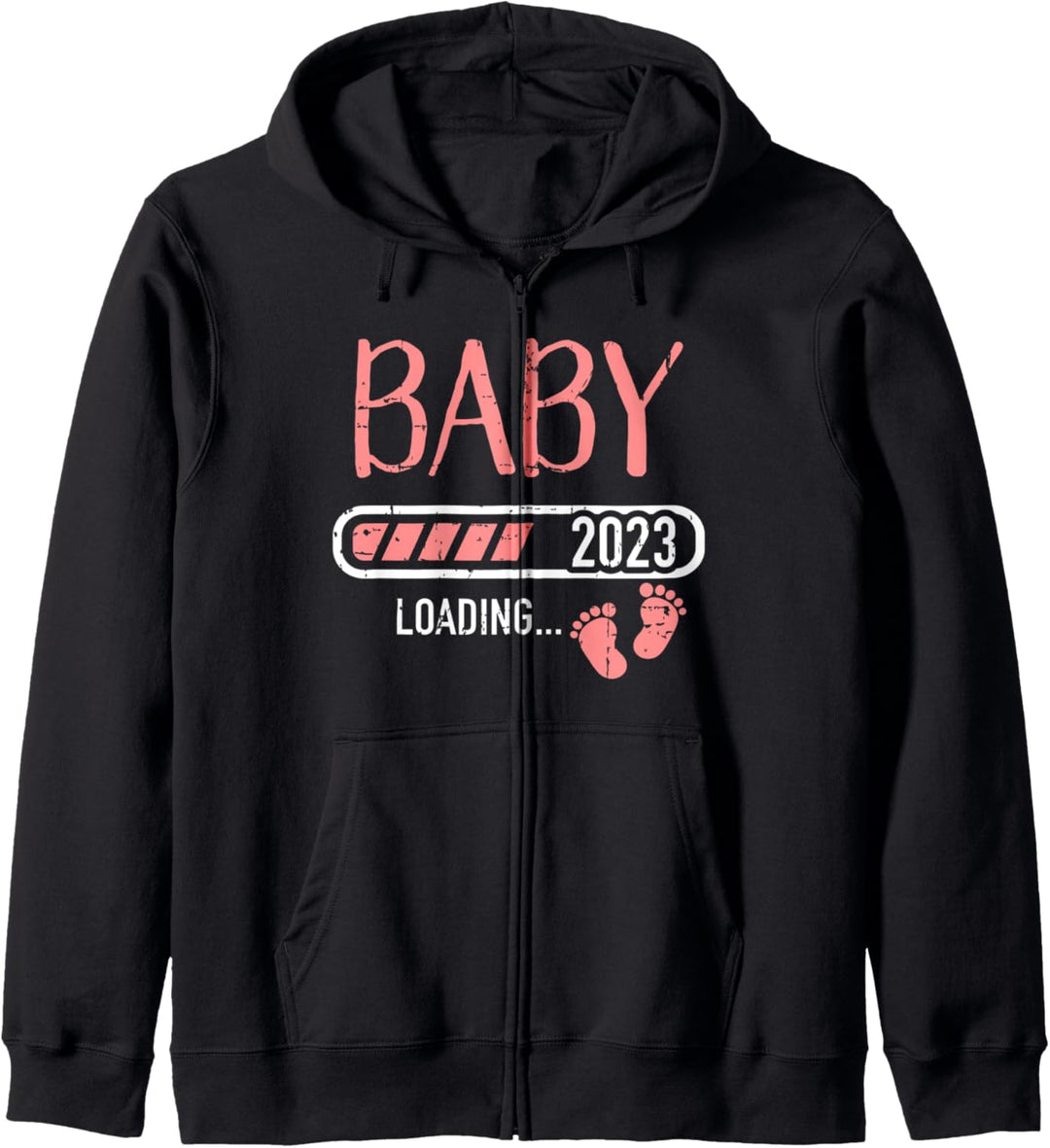 Baby Loading 2023 zur Schwangerschaft Ankündigung Kapuzenjacke