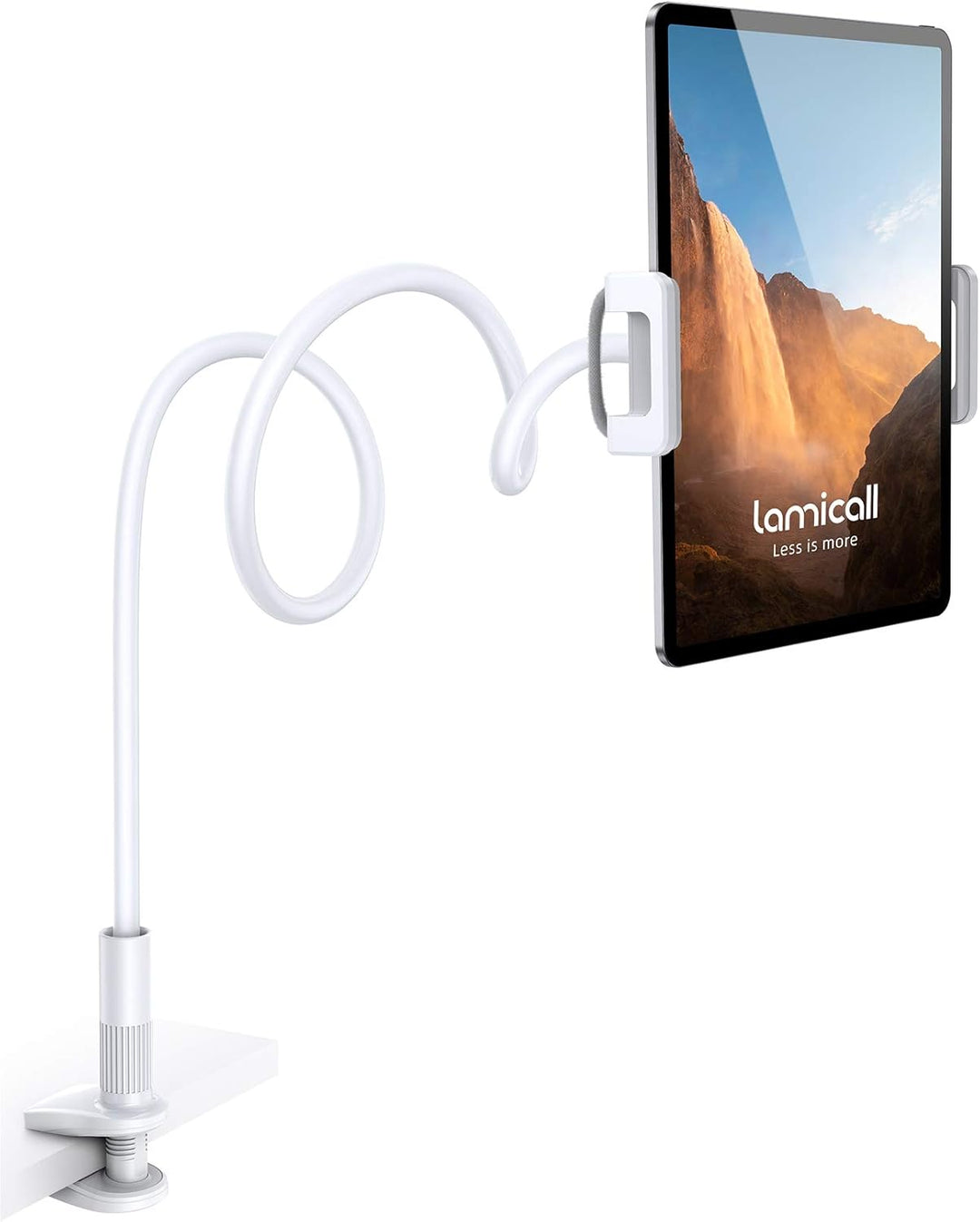Lamicall Tablet Halter, Schwanenhals Tablet Halterung - Flexible Einstellbare Lazy Lang Arm Ständer
