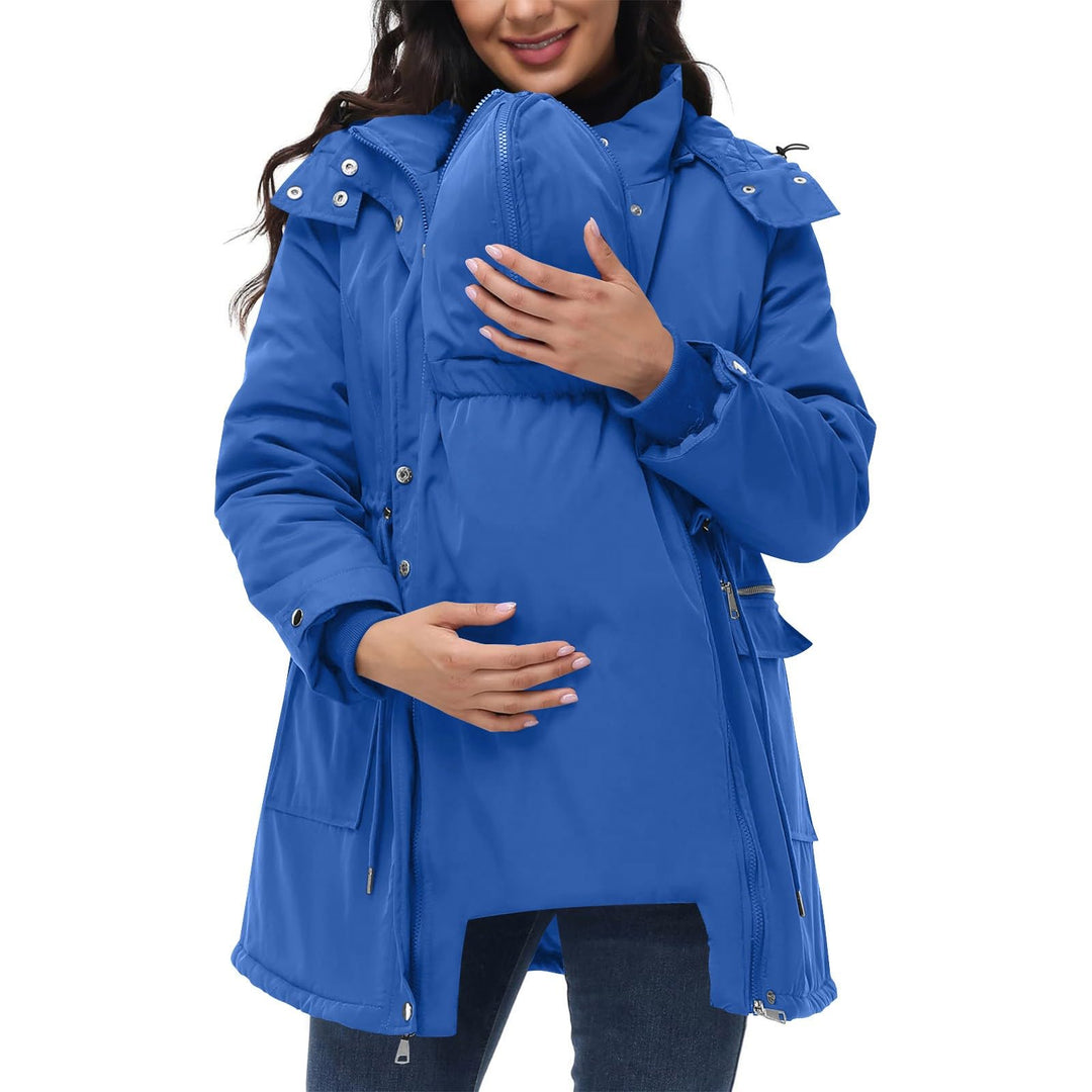 Generisch 3 In 1 Umstandsjacke Tragejacke mit Babyeinsatz Wintermantel Trageeinsatz Jacke Jackenerwe