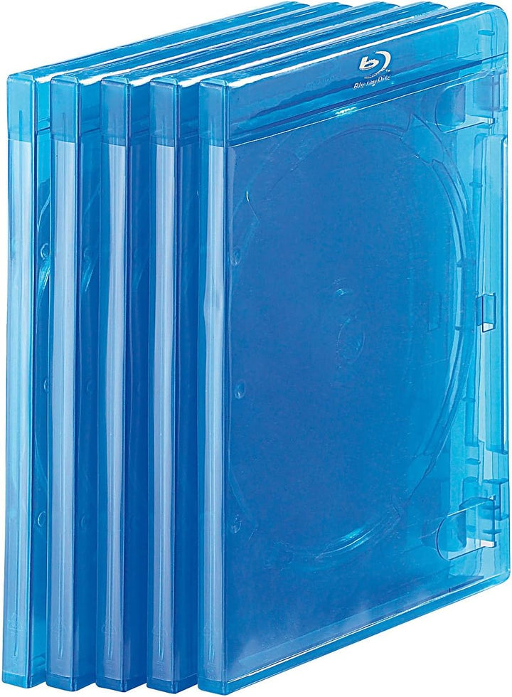 PEARL Blue ray Hülle: Blu-ray Soft-Hüllen blau-transparent im 50er-Pack für 2 Discs (Bluray Cases, L