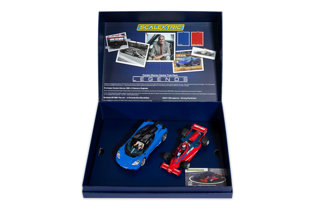 Scalextric C4601A Gordon Murray Design Genius Doppelpack Autos - Strassen- und Rallye-Slotcar-Rennwa