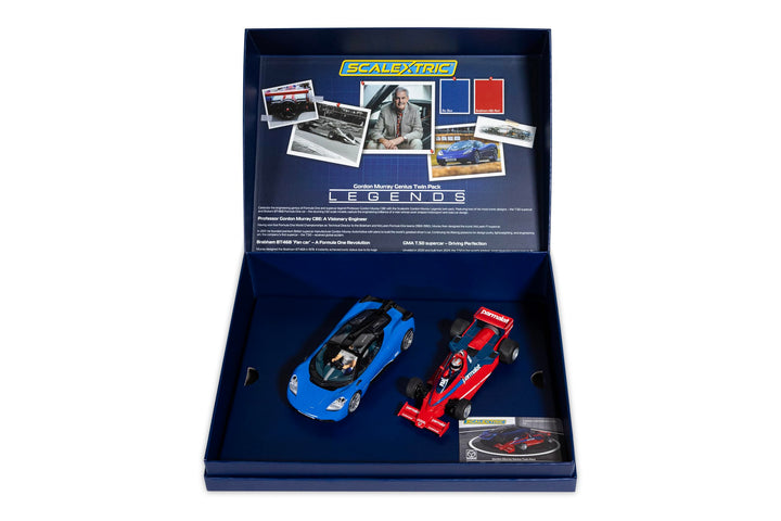 Scalextric C4601A Gordon Murray Design Genius Doppelpack Autos - Strassen- und Rallye-Slotcar-Rennwa
