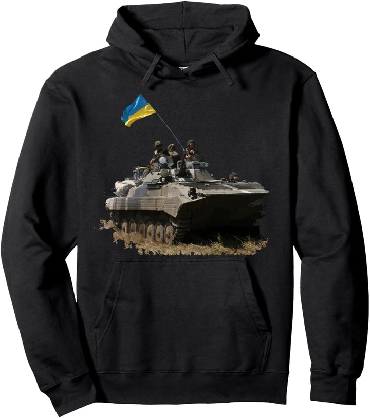 Vintage Ukraine Briefmarken-Flagge Stolz Armee Ukraine Pullover Hoodie