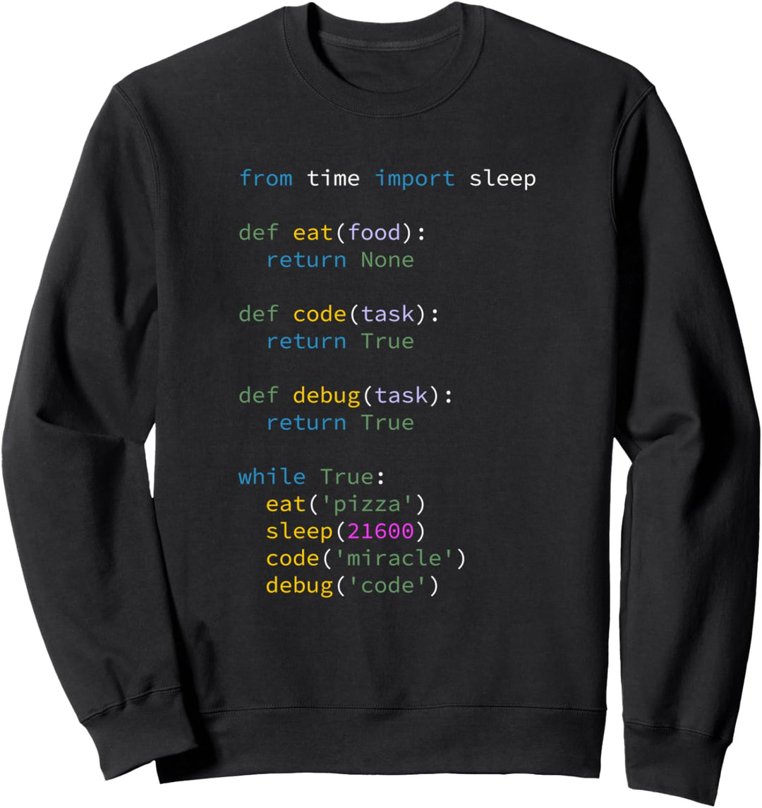 Programmierer Informatiker ITler Eat Sleep Code Debug Sweatshirt
