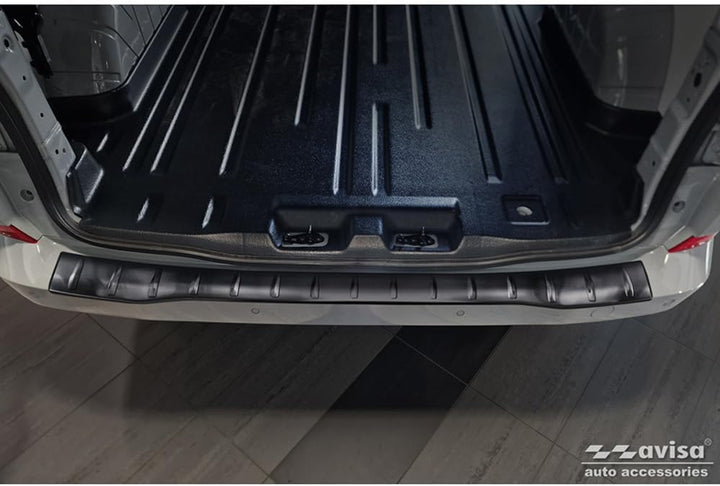Avisa Schwarz Edelstahl Heckstossstangenschutz kompatibel mit Ford Transit Custom & Tourneo Custom (