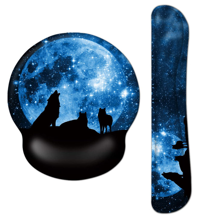 AOKSUNOVA Mousepad mit Handauflage Handauflage Tastatur Mauspad mit Handgelenkauflage Maus Handgelen