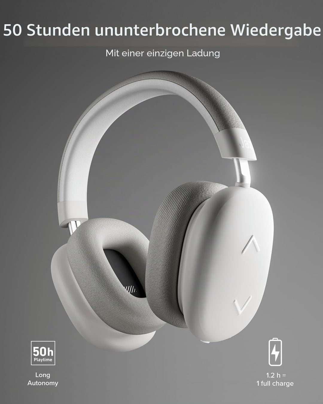 JAZ Pure Wave – Wireless Gaming On-Ear Kopfhörer, Niedrige Latenz, 3,5-mm-Klinkenanschluss, Mikrofon