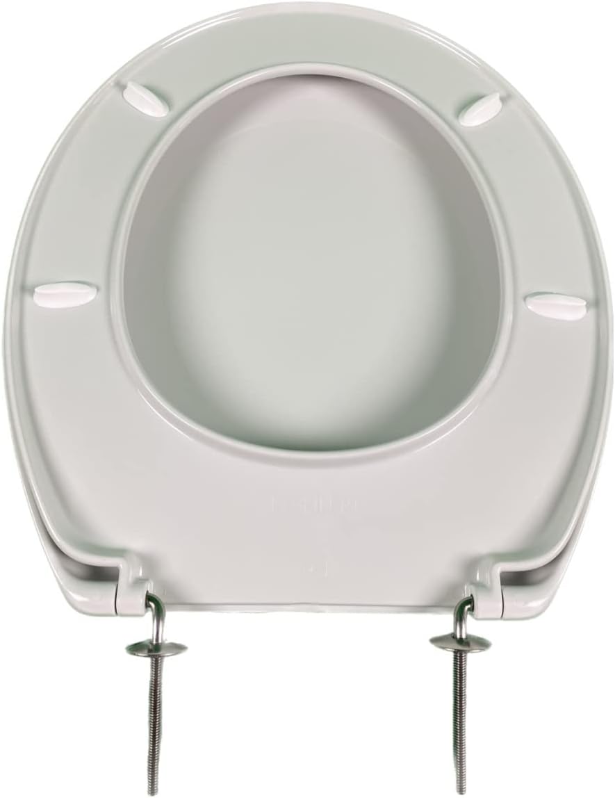 Jacob Delafon Mideo WC-Sitz Polypropylen mit Deckel Scharnier aus Metall Weiss