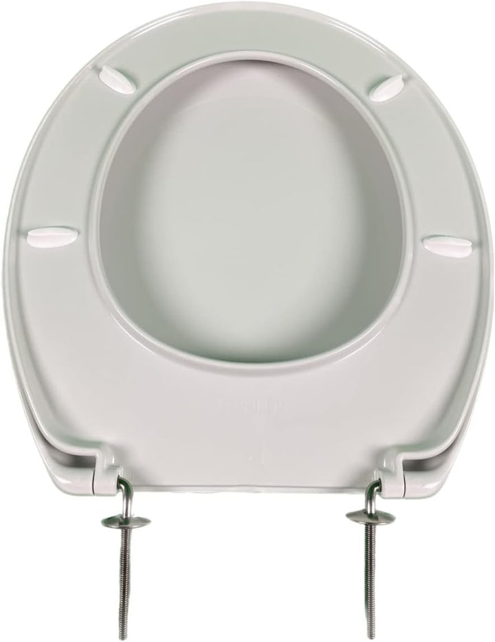 Jacob Delafon Mideo WC-Sitz Polypropylen mit Deckel Scharnier aus Metall Weiss