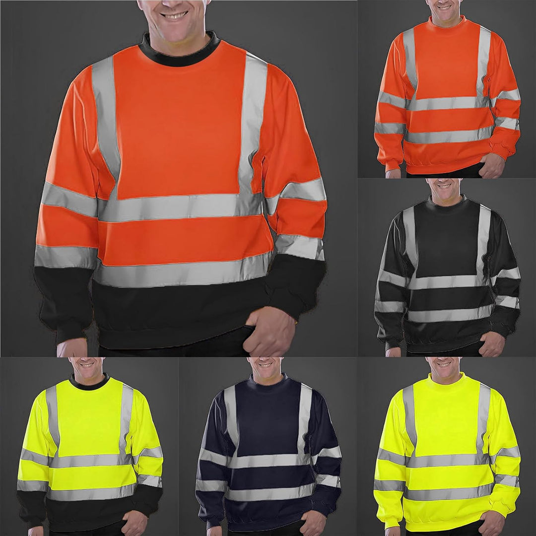 Herren Sicherheitsjacke Kapuze Warnjacke Warnschutzjacke Softshelljacke Arbeitsjacke Winterjacke mit