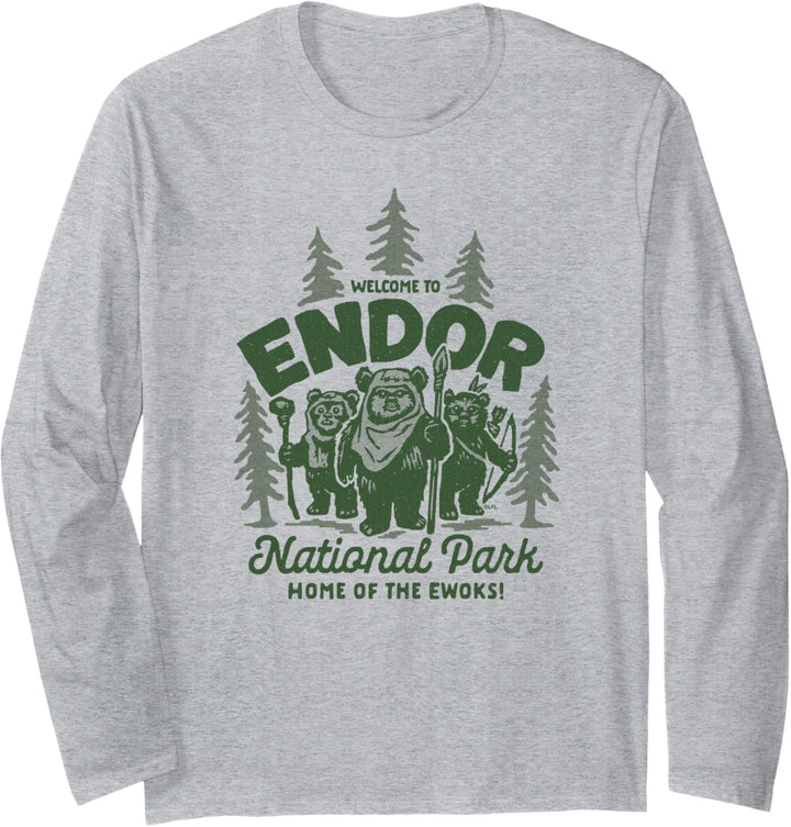 Star Wars Travel Vacation Endor National Park Ewoks Langarmshirt