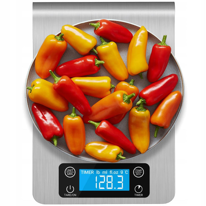 LTC LCD-Küchenwaage WG116 - Wägebereich 0,1-5000 g - Wägegenauigkeit 0,1 g - Masseinheiten g/ml/fl:o