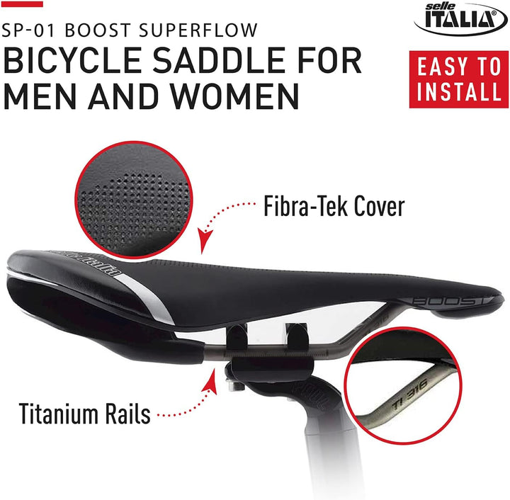 Selle Italia Unisex – Erwachsene Sp01 Boost Ti316 Sf Sättel Einheitsgrösse Mehrfarbig, Einheitsgröss