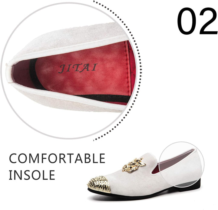 JITAI Herren leichte Schuhe Kunstleder Slipper für Männer und Mode Mokassins Herren Freizeitschuhe 4