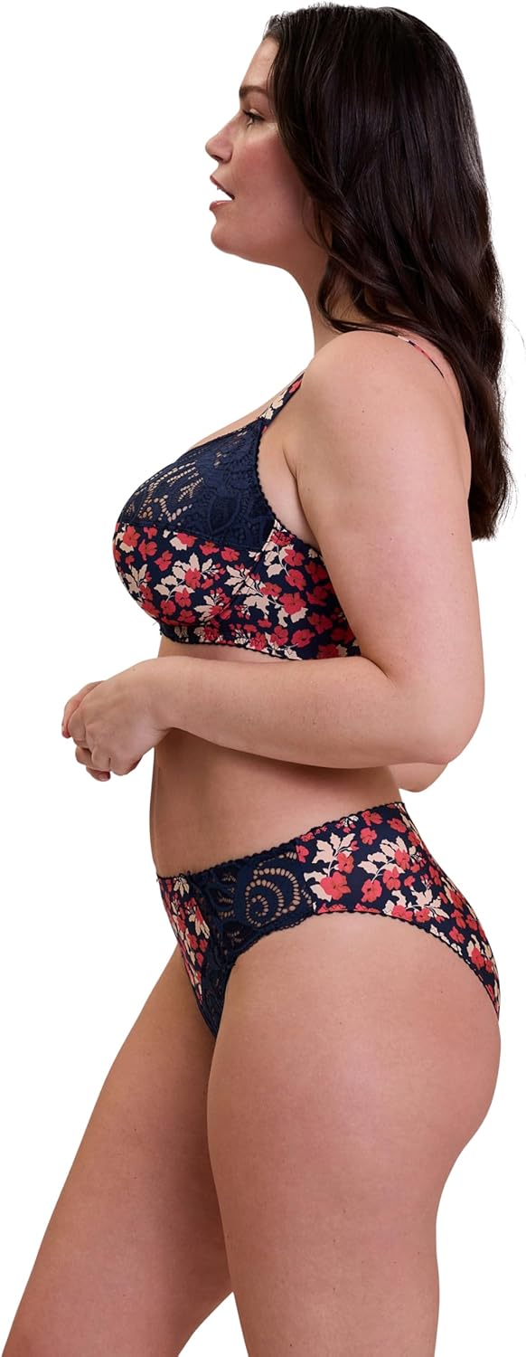 Sans Complexe Damen Amelie Print 70aag76 Full Coverage Bra (1er Pack) 80C Blau, 80C Blau