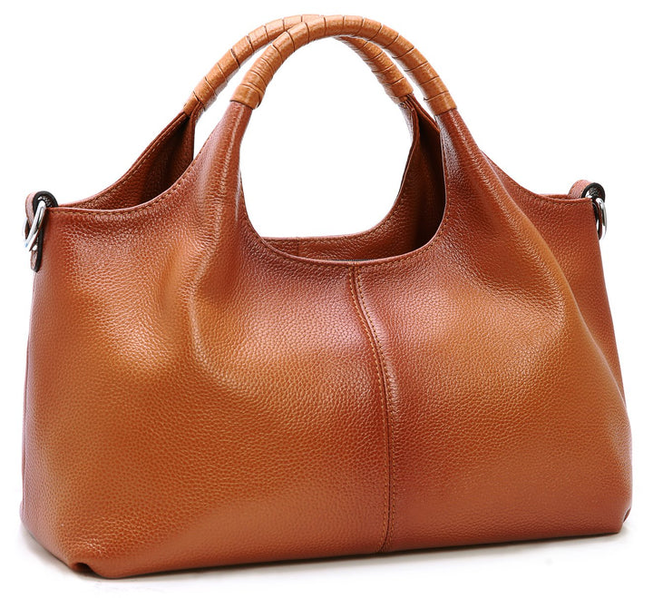 Iswee Geldbörsen und Handtaschen aus echtem Leder für Damen, Schultertasche, Tragegriff, Umhängetasc
