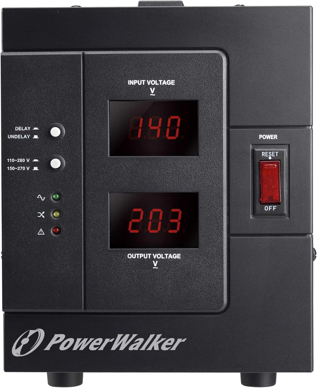 PowerWalker AVR 3000 SIV FR Spannungsregler, 110-280 V, 3000 VA, 2400 W, 1 AC-Ausgänge, Terminal, 95