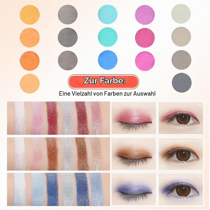 BrilliantDay 148 Farben Lidschatten Palette Contouring Kit Kombination mit Blusher und Press Powder,