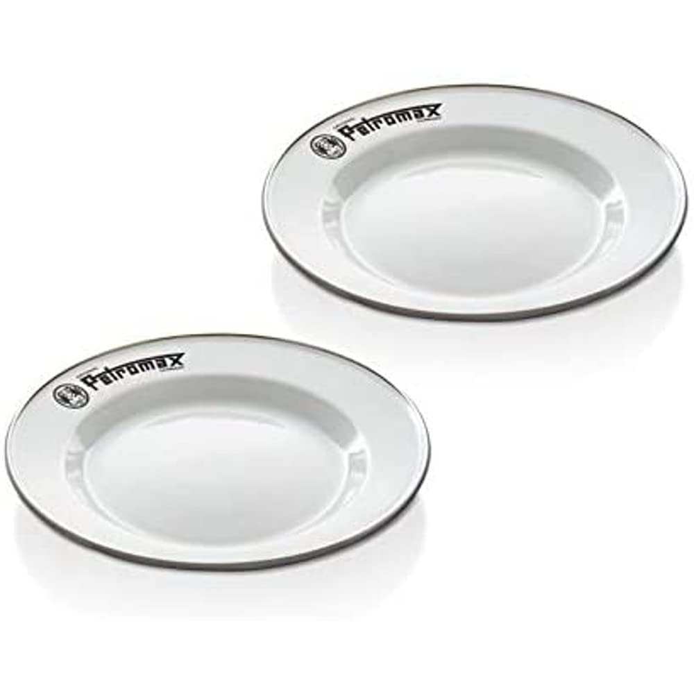 Petromax Emaille Borden Set - Wit Weiss 22,5 cm, Weiss 22,5 cm