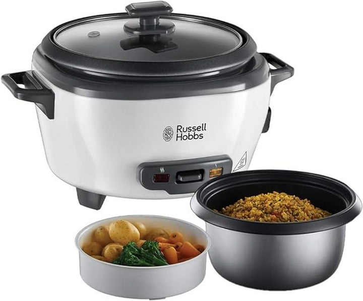 Russell Hobbs Reiskocher klein [medium] 0,8l (inkl. Dampfgarer-Einsatz, Warmhaltefunktion, antihaftb