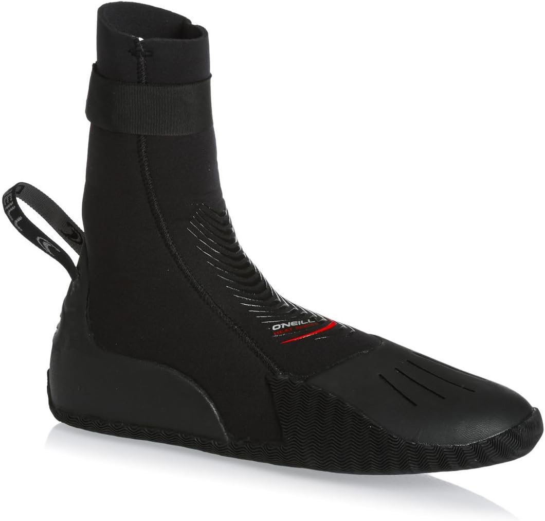 O';Neill Heat 3mm Neoprenanzug-Stiefelette Stiefelette Schwarz - Unisex - Anti-Flush-Schienbeinrieme