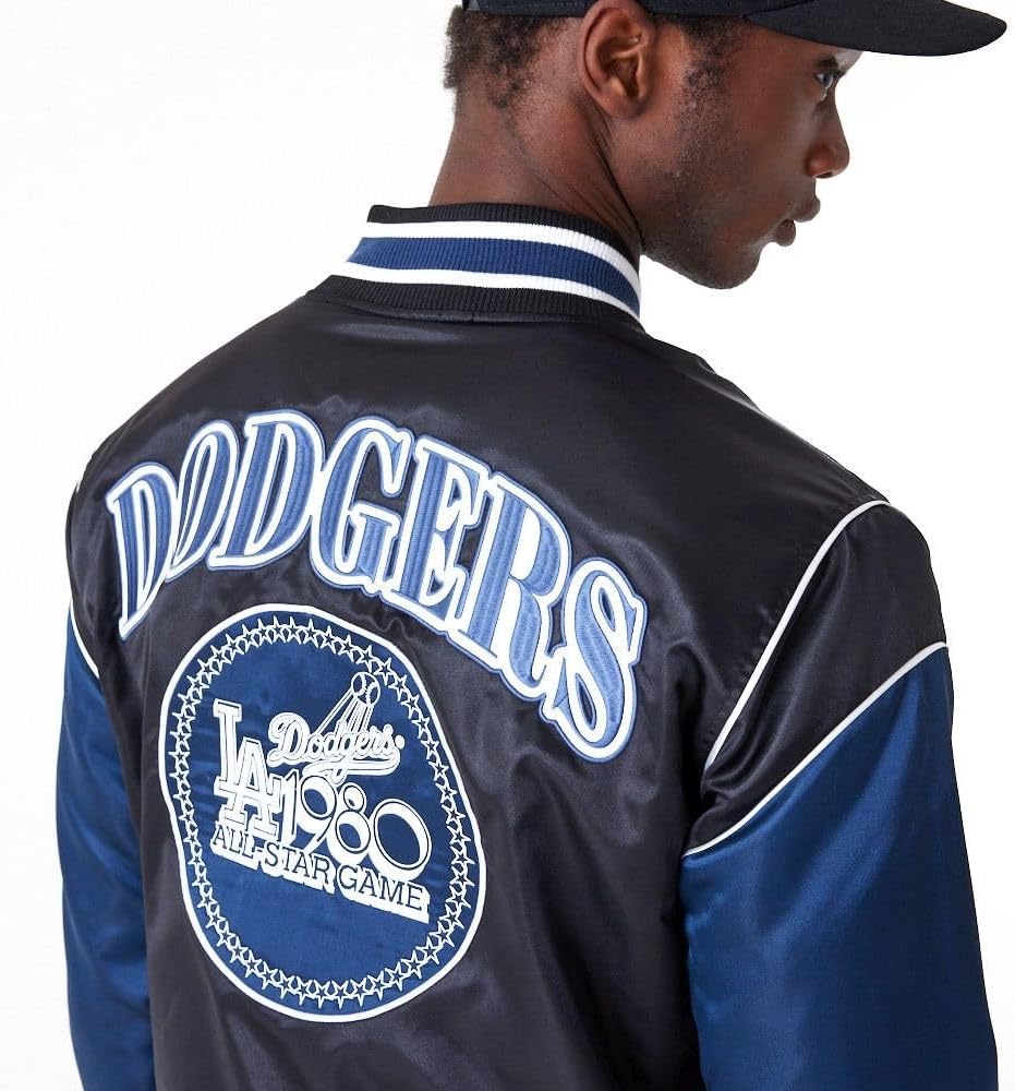 New Era Varsity College Jacke - Satin Los Angeles Dodgers L-XL, L-XL
