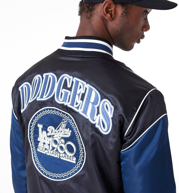New Era Varsity College Jacke - Satin Los Angeles Dodgers L-XL, L-XL