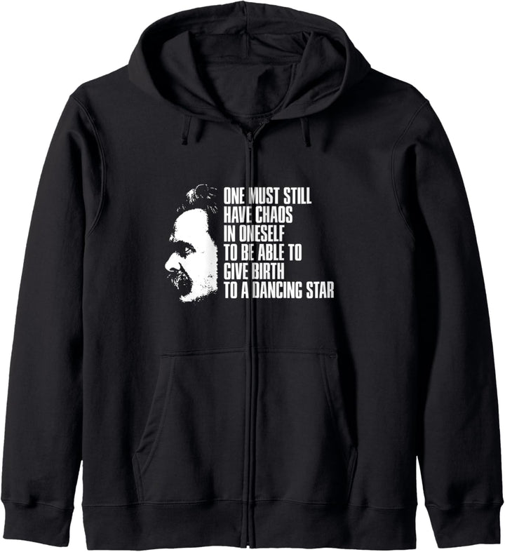 Nietzsche Zitat - Man muss das Chaos in sich selbst haben... Kapuzenjacke
