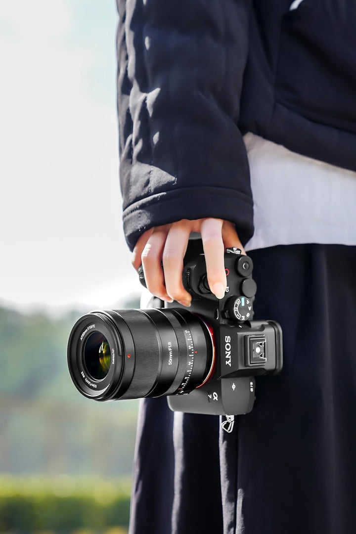 7artisans 50mm F1.8 AutoFocus objektiv Standard Sony E-Mount Vollformatobjektiv,Gesichts-/Augenerken