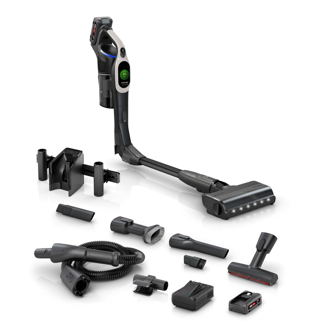 Bosch Akku-Staubsauger Unlimited 10 BTS1042GQC, kabellos, MicroClean Technology, TFT-Display, Staubk