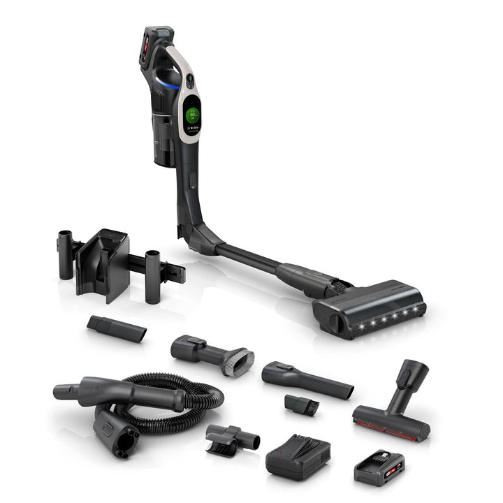 Bosch Akku-Staubsauger Unlimited 10 BTS1042GQC, kabellos, MicroClean Technology, TFT-Display, Staubk