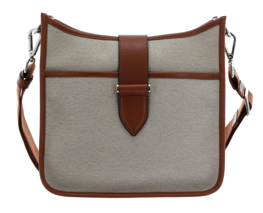 DECADENT Isabella Small Canvas Crossover Cognac