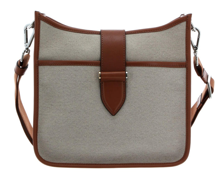 DECADENT Isabella Small Canvas Crossover Cognac