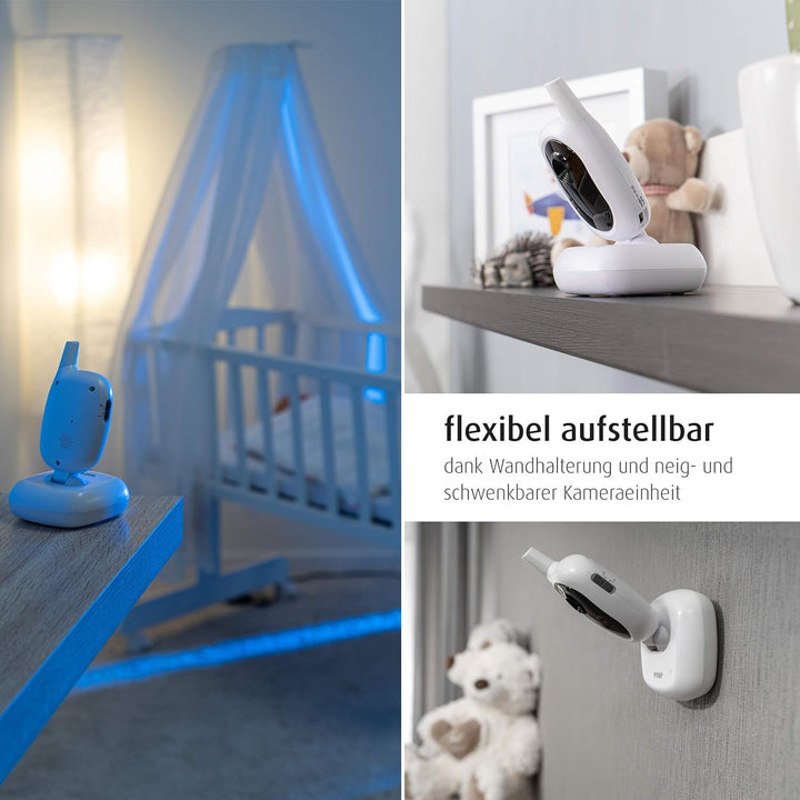 reer 80430 BabyCam Video Babyphone L, 300m Reichweite, 50 Grad Weitwinkel-Kamera, 4,3" TFT Display,