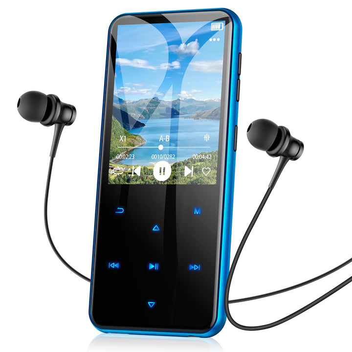 AGPTEK 64GB MP3 Player Bluetooth 5.3 mit 2,4" TFT Farbbildschirm, HiFi Musik Kinder MP3 Player mit L