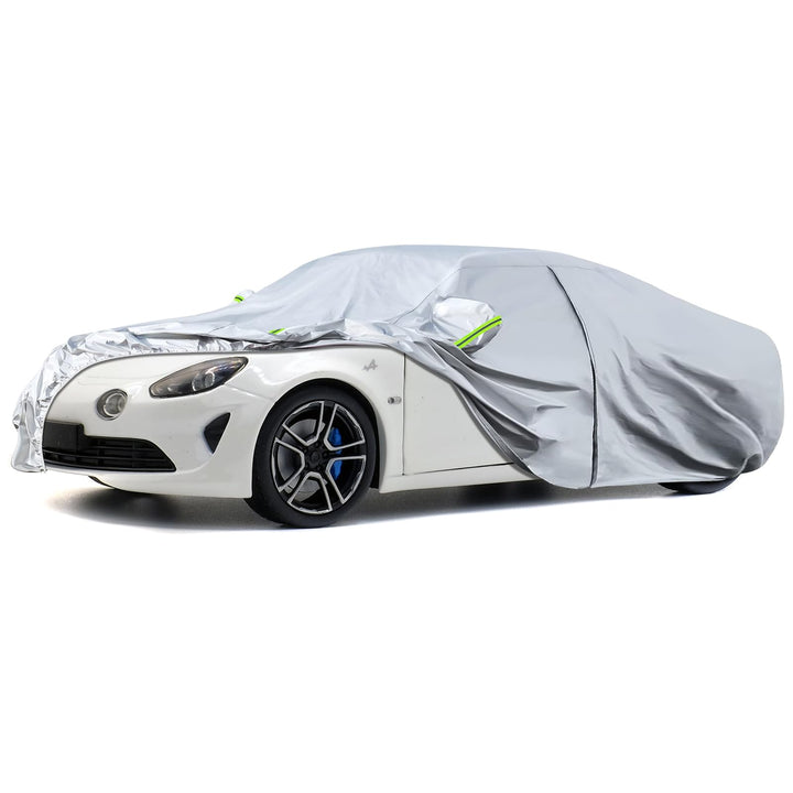 Autoabdeckung Passend für Alpine A110 2017-2025, wasserdichte Vollgarage Autoplane mit Reissverschlu