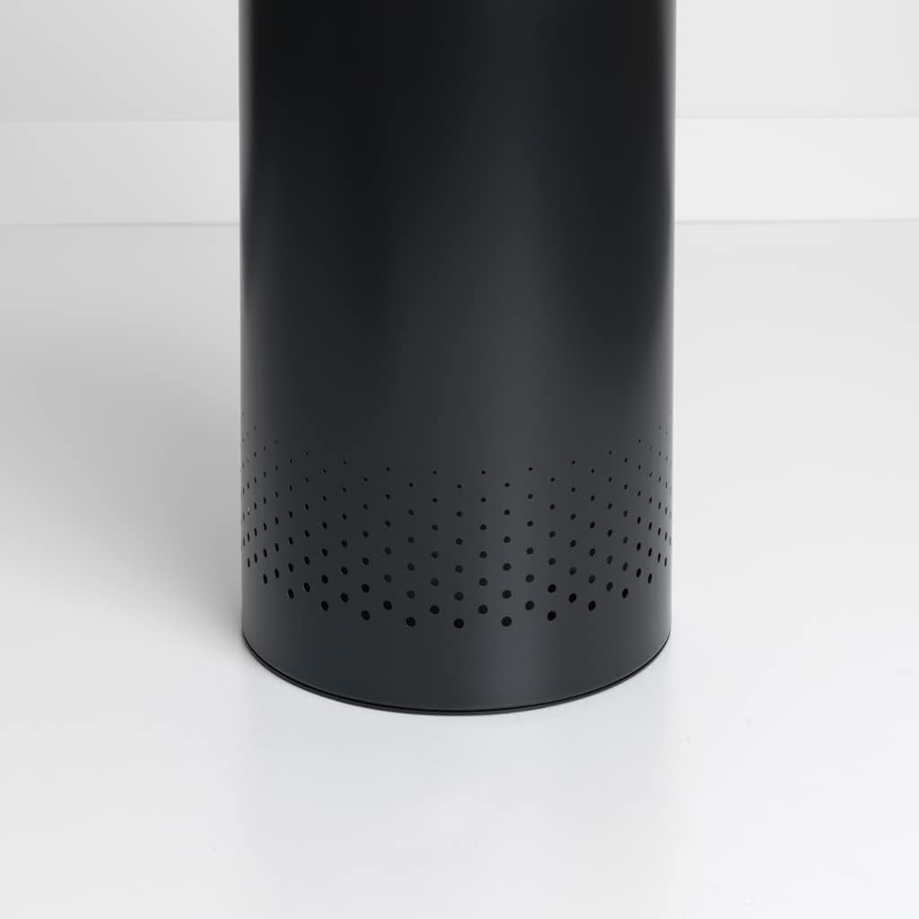 Brabantia Wäschebox mit Korkdeckel, Schwarz, 60 L 60L Wäschebox mit Korkdeckel Matt Black, 60L Wäsch