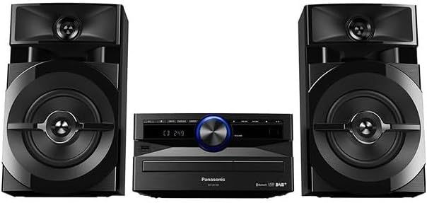 Panasonic Mini-System, 300 W, 2-Wege-Lautsprecher, Woofer:13 cm, CD-Player, CD-R/R W, Bluetooth, USB