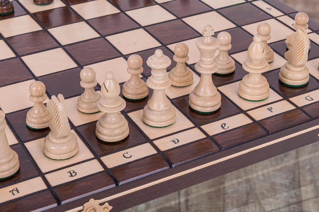 Square - Schach Schachspiel - Sport - 40 x 40 cm - Schachfiguren & Schachbrett aus Holz