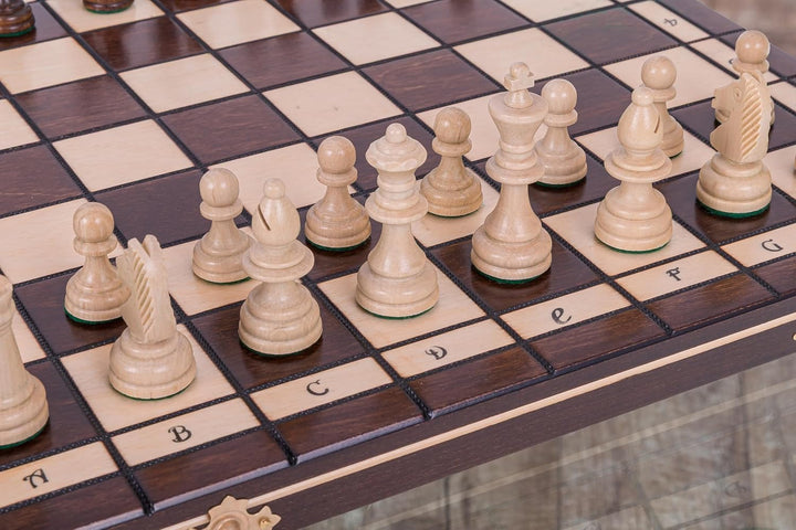 Square - Schach Schachspiel - Sport - 40 x 40 cm - Schachfiguren & Schachbrett aus Holz
