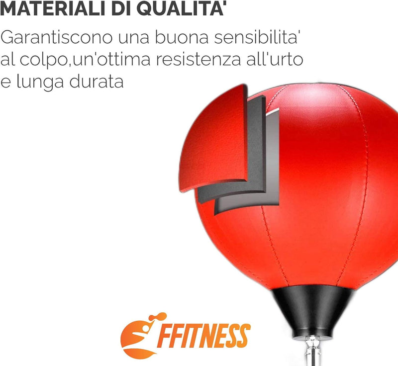 FFitness Punchingball für Kinder mit abnehmbarem Boden und Verstellbarer Stange | Boxsack für Traini