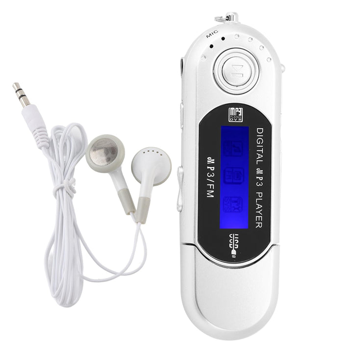 Digitaler MP3 Player, Tragbarer MP3-USB-Player mit LCD-Bildschirm und 32 GB Micro SD, FM-Radio, Spra