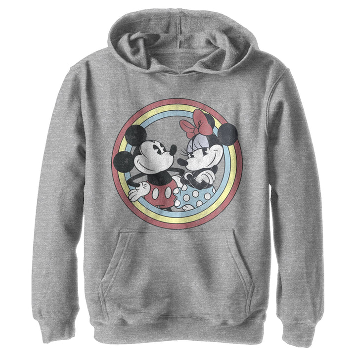 Disney Jungen Mickey Minnie Circle Hoodie M Sportlich Heather, M Sportlich Heather