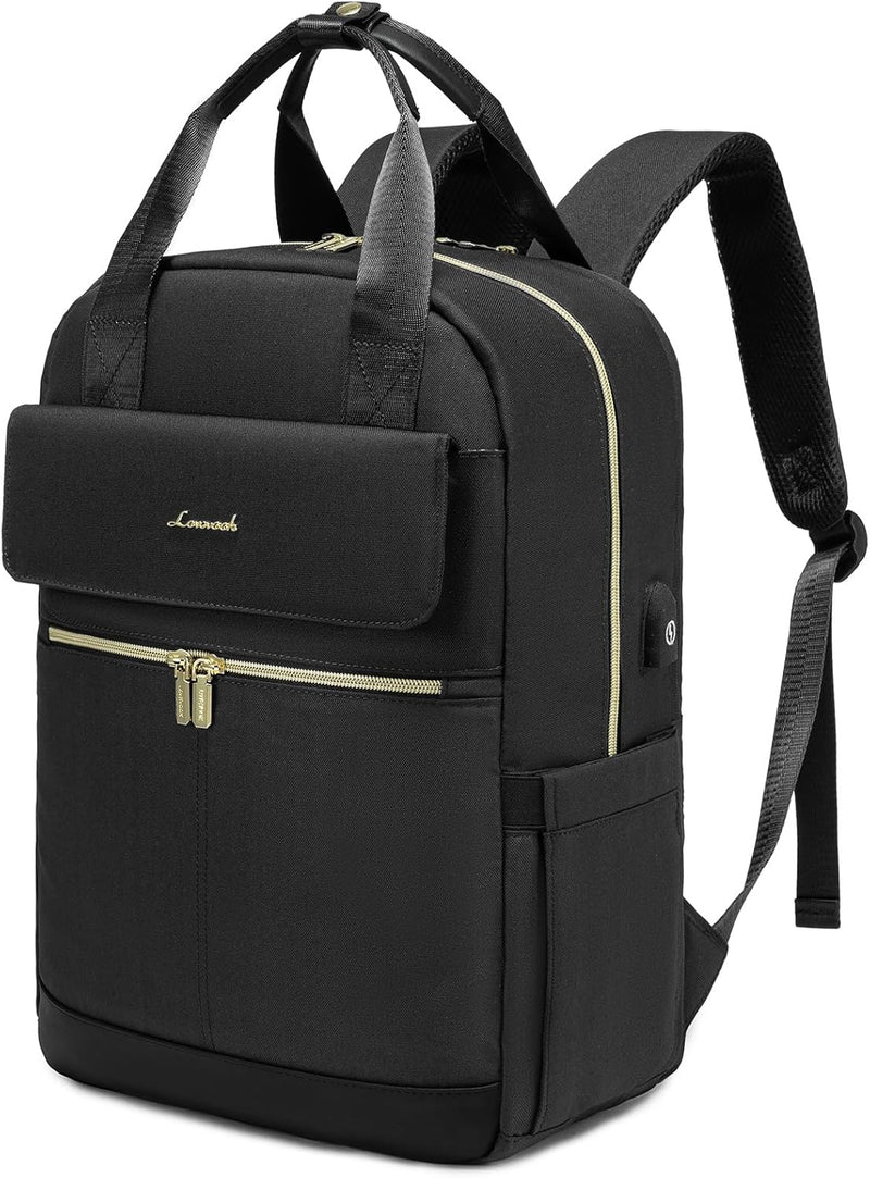 LOVEVOOK Laptop Rucksack Damen, 15,6 Zoll Schulrucksack Teenager Mädchen mit Laptopfach, Wasserdicht