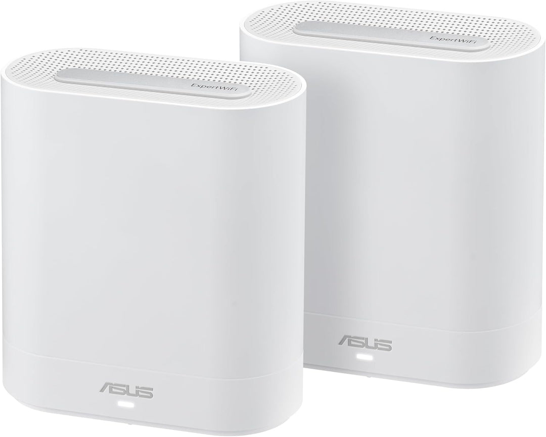 ASUS ExpertWiFi EBM68 2er Set Tri-Band WiFi 6 Mesh WiFi System (bis zu 5 SSIDs, benutzerdefiniertes