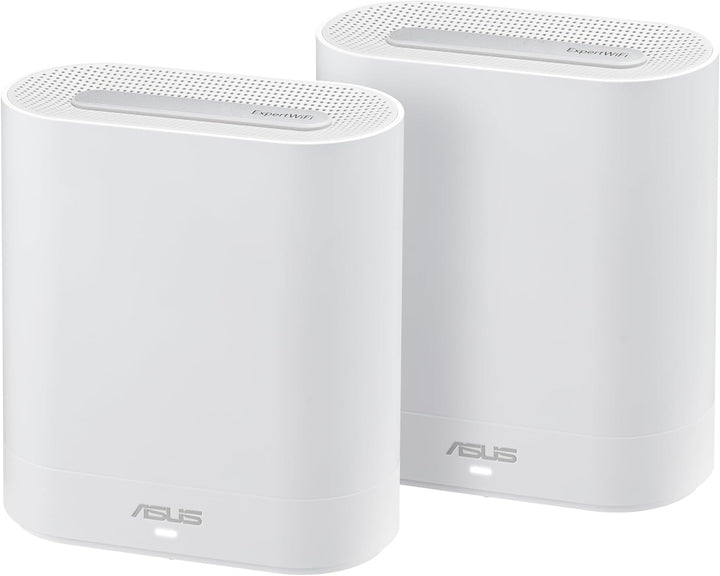 ASUS ExpertWiFi EBM68 2er Set Tri-Band WiFi 6 Mesh WiFi System (bis zu 5 SSIDs, benutzerdefiniertes