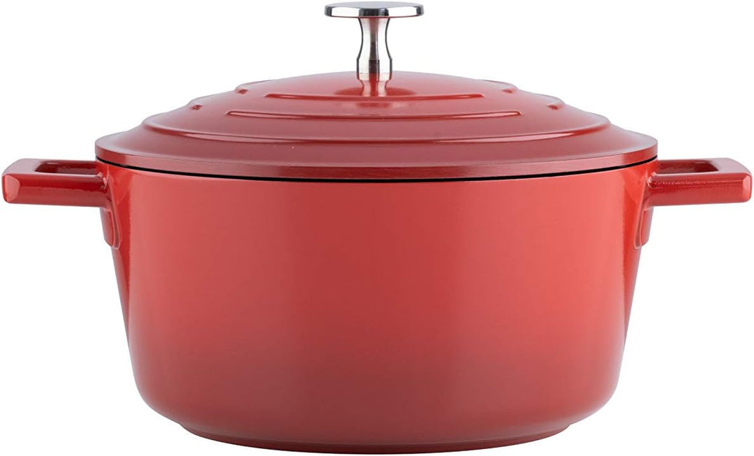 Kelomat, 3420-385, Schmortopf INDUKTION KERAMIKA RED; mit Deckel, Durchmesser 20cm, Inhalt 2,7 Liter