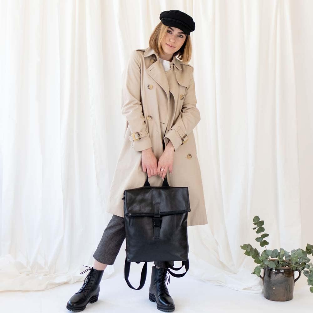 FEYNSINN BERLIN Rucksack MATS aus Premium Leder I Lederrucksack gross für Herren und Damen 15.4 Zoll